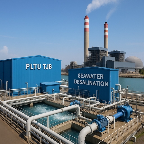 TJB石炭火力発電所 海水淡水化 前処理 粒状活性炭使用