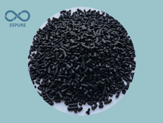 購入 600mg/g 黒い円筒状のペレット 活性炭4mm炭基 online manufacture